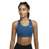 Nike Reggiseno Sportivo Swoosh Medium Support Azzurro Donna