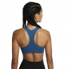 Nike Reggiseno Sportivo Swoosh Medium Support Azzurro Donna