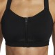 Nike Reggiseno Sportivo Alphas Front Zip High Nero Donna