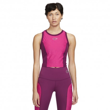 Nike Top Palestra Icon Clash Rosa Donna