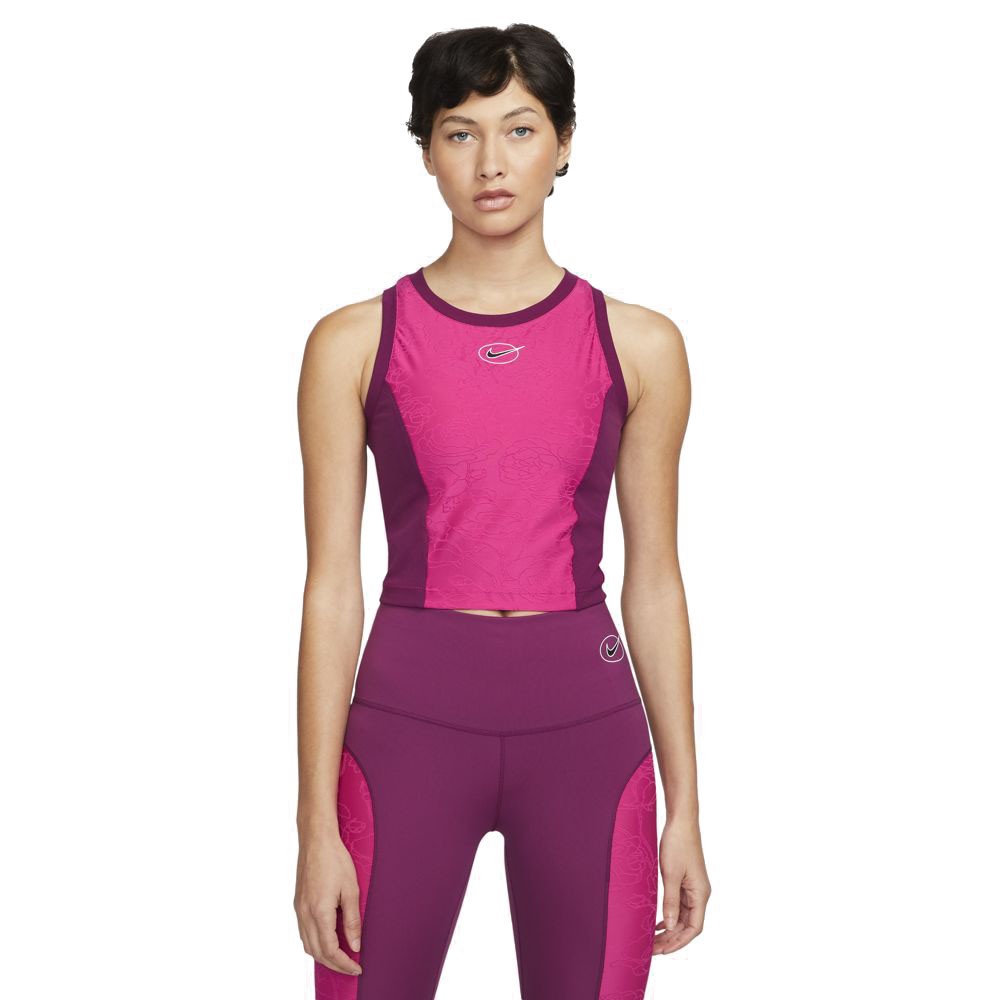 Nike Top Palestra Icon Clash Rosa Donna M