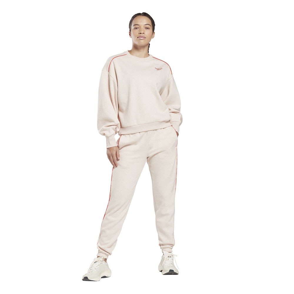 Reebok Tuta Sportiva Con Felpa Girocollo Eco Beige Donna - Acquista online  su Sportland