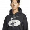 Nike Felpa Con Cappuccio Swoosh League Nero Uomo