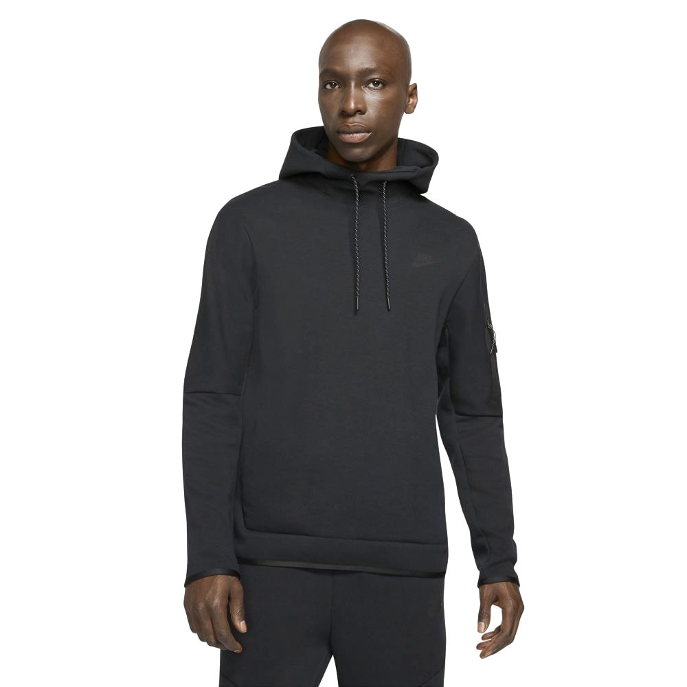 Image of Nike Felpa Con Cappuccio Tech Fleece Nero Uomo XL