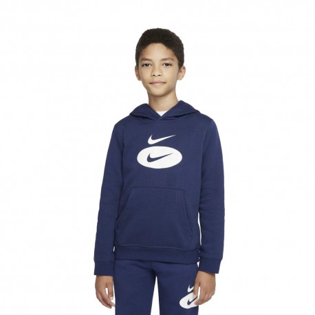 Nike Felpa Hbr Blu Bambino