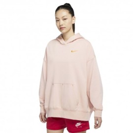 Nike Felpa Logo Swoosh Rosa Donna