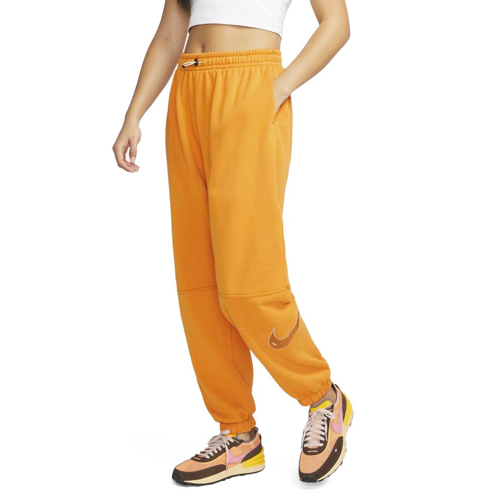 Nike Pantaloni Con Polsino Swoosh Arancio Donna M