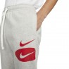 Nike Pantaloni Con Polsino Swoosh League Grigio Uomo