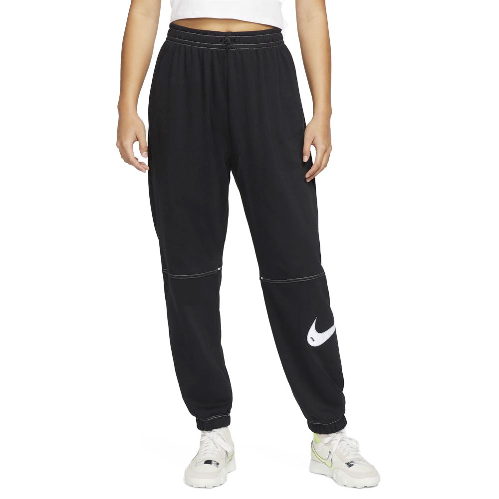 Nike Pantaloni Con Polsino Swoosh Nero Donna L