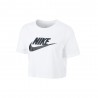 Nike T-Shirt Crop Bianco Donna