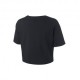 Nike T-Shirt Crop Logo Nero Donna