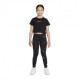 Nike T-Shirt Crop Nero Bambina