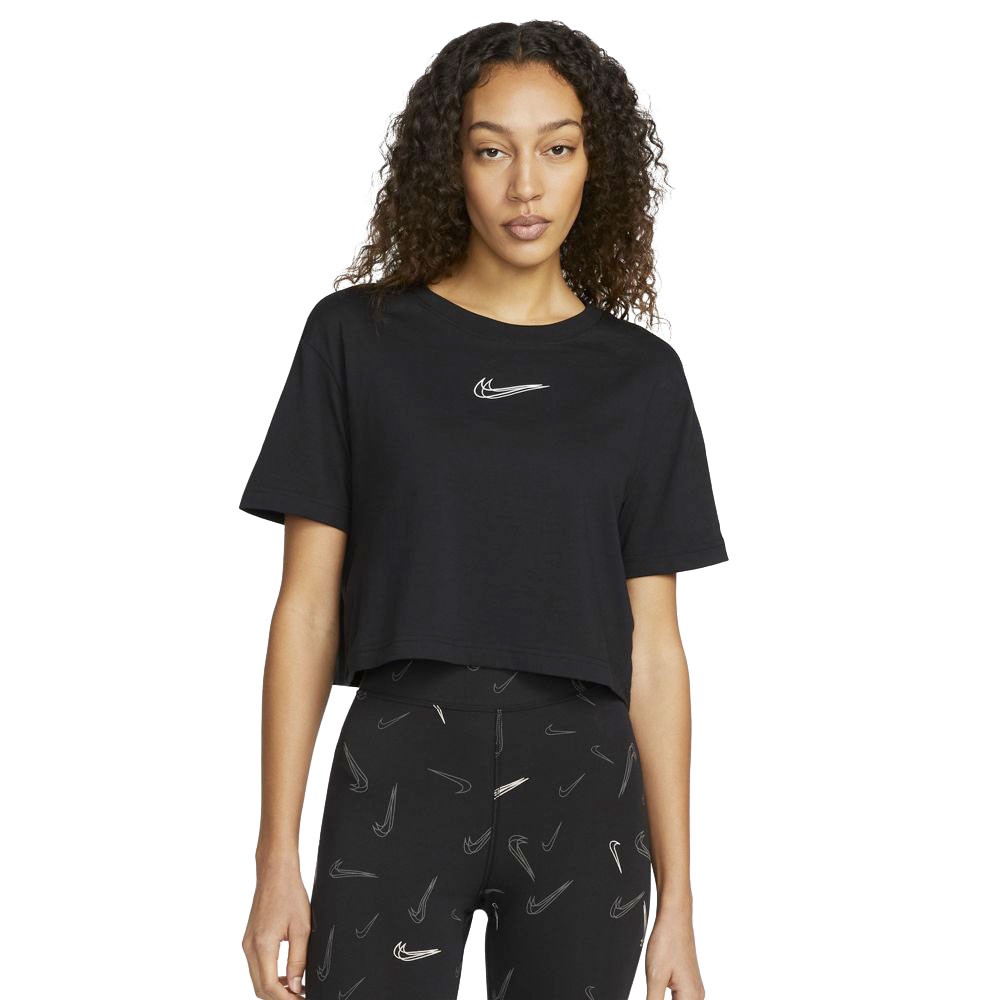 Nike T-Shirt Dance Nero Donna L