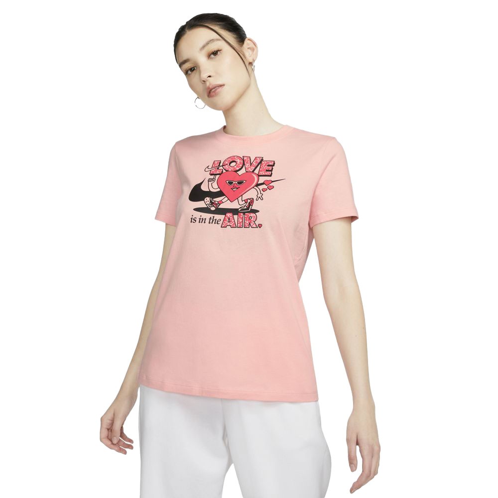 Image of Nike T-Shirt V Day Rosa Donna S