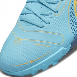 Nike Mercurial Vapor 14 Academy Tf Azzurro Arancio - Scarpe Da Calcio Uomo
