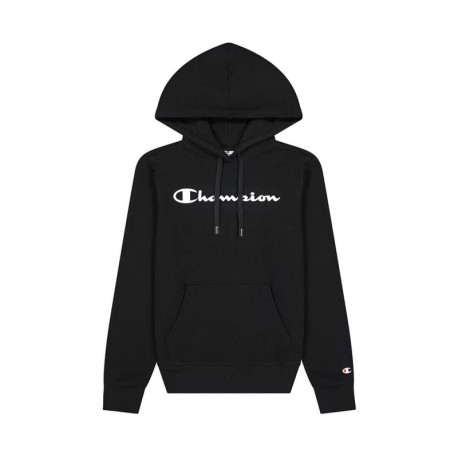 Champion Felpa Con Cappuccio Bianca Logo Nero Donna Acquista online su Sportland