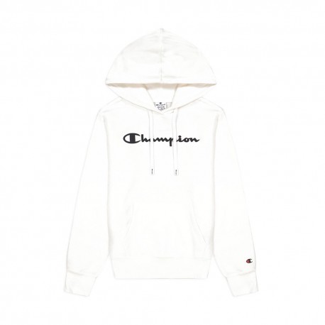 Champion Felpa Con Cappuccio Logo Bianco Donna Acquista online su Sportland
