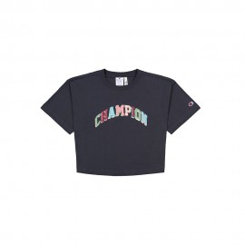 Cropped T-Shirt nero