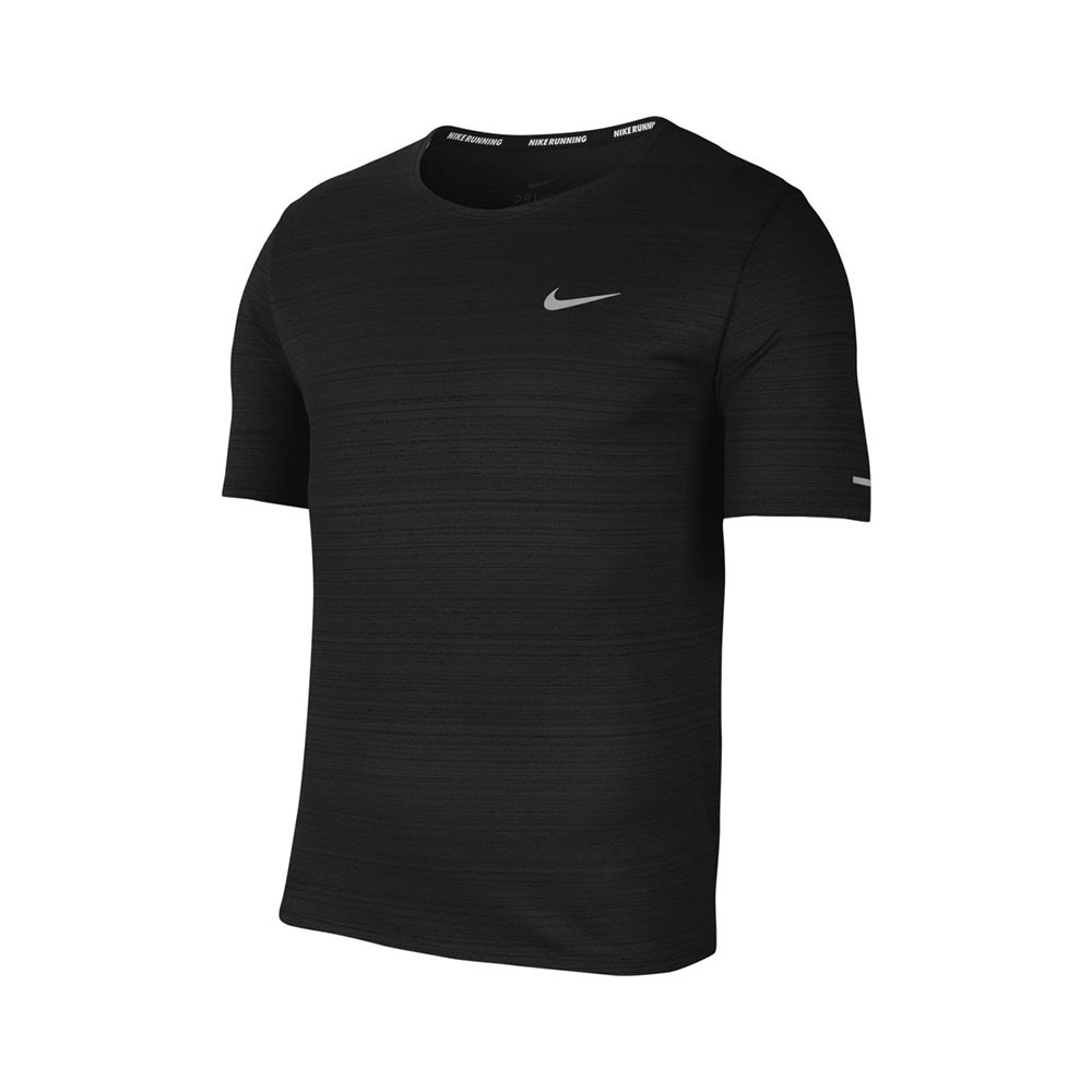 Nike Maglia Running Miler Nero Reflective Argento Uomo L