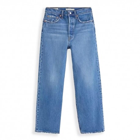 Levi'S Jeans Ribcage Blu Scuro Bambino