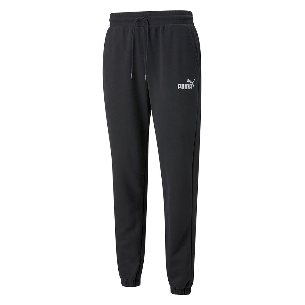 Puma Pantaloni Con Polsino Essential Nero Uomo M
