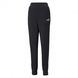 Puma Pantaloni Con Polsino Logo Nero Donna