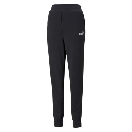 Puma Pantaloni Con Polsino Logo Nero Donna