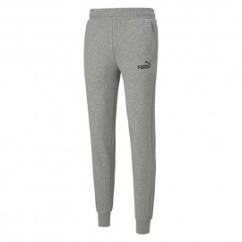 Puma Pantaloni Con Polsino Slim Essential Grigio Uomo