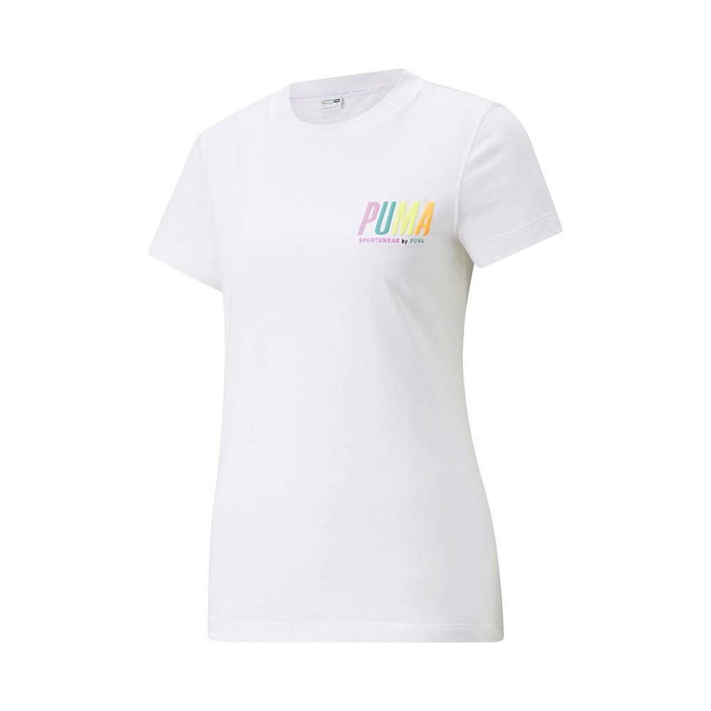 Image of Puma T-Shirt Con Stampa Bianco Donna S
