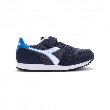 Diadora Simple Run Ps Blu Bianco - Sneakers Bambino