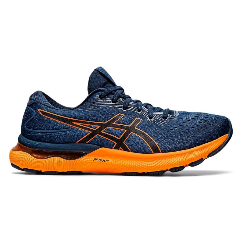 Asics Gel-Nimbus 24 Blu Arancio Fluo - Scarpe Running Uomo - Acquista  online su Sportland