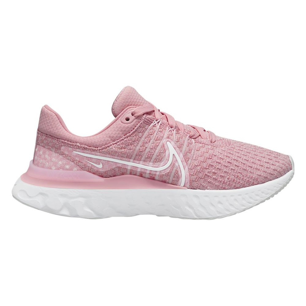 Nike React Infinity Run Flyknit 3 Rosa Scarpe Running Donna EUR 40,5 / US 9