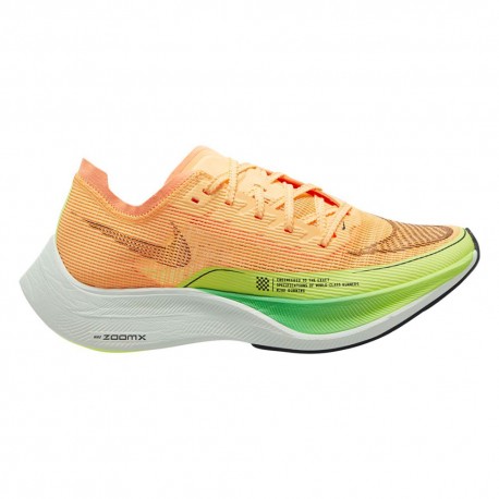 Nike Zoomx Vaporfly Next% Peach Cream Nero Verde - Scarpe Running Donna