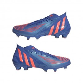 ADIDAS Predator Edge .1 Fg Blu Bianco - Scarpe Da Calcio Uomo