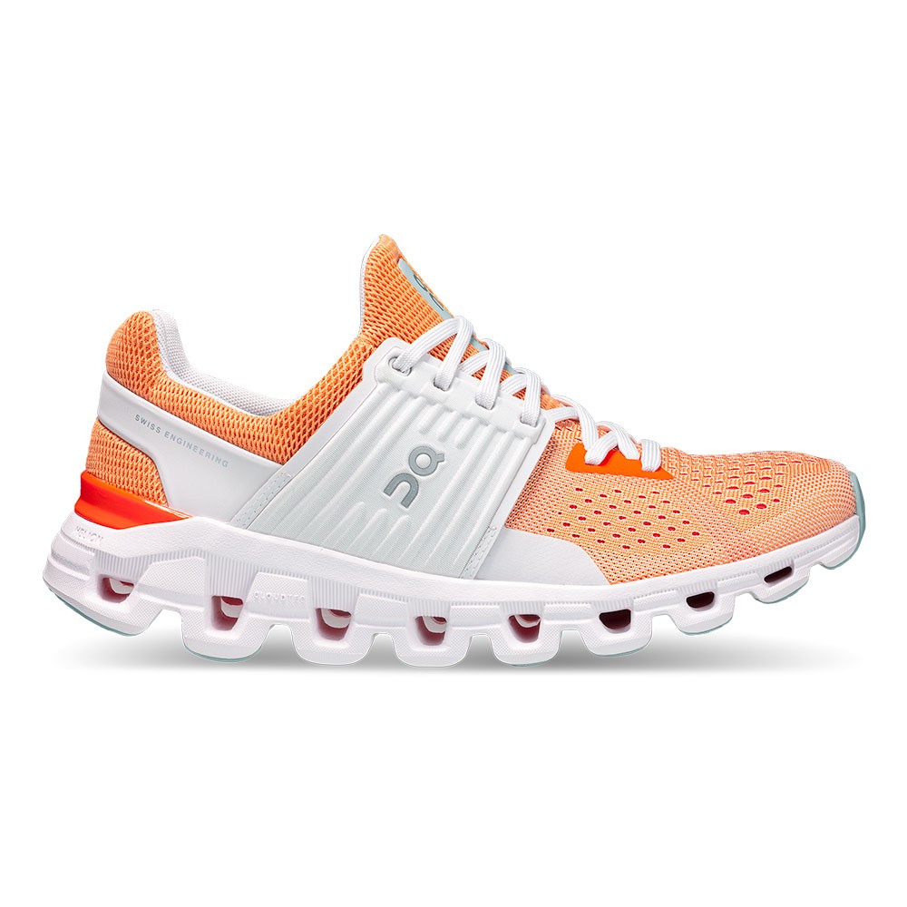 On Cloudswift Bianco Arancione - Scarpe Running Donna EUR 38,5 / US 7,5