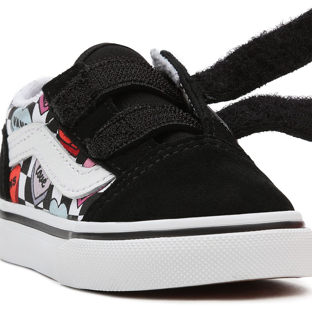 Vans Old Skool V Td Candy Hearts Nero Scarpe Ginnastica Bambina
