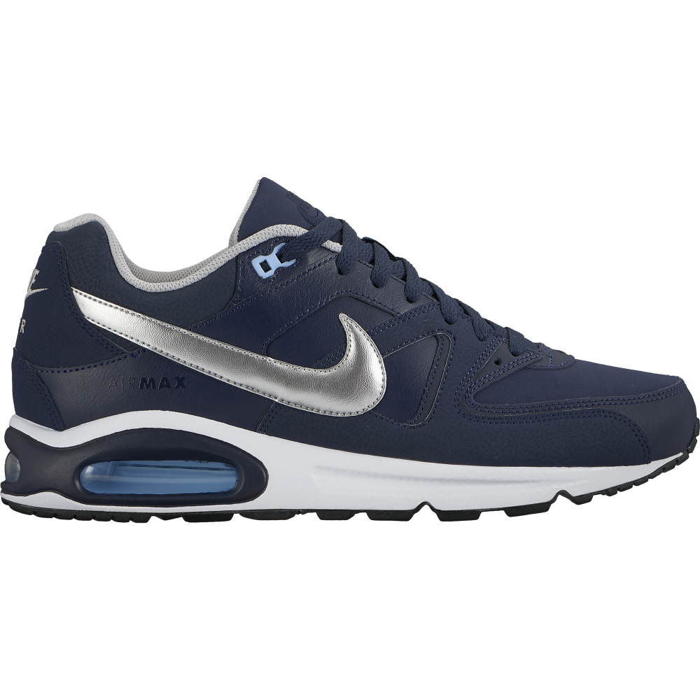 nike air max command leather blue silver