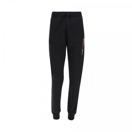 Freddy Pantaloni Con Polsino Logo Nero Donna