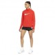 Nike Felpa Running Hzip Swoosh Chile Rosso Bianco Donna