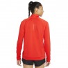 Nike Felpa Running Hzip Swoosh Chile Rosso Bianco Donna