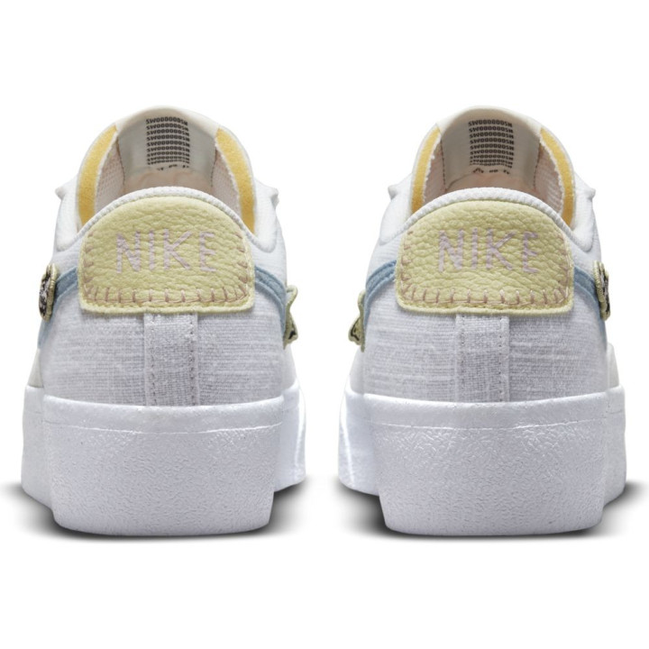 Nike Blazer Low Platform Next Bianco Azzurro - Sneakers Donna