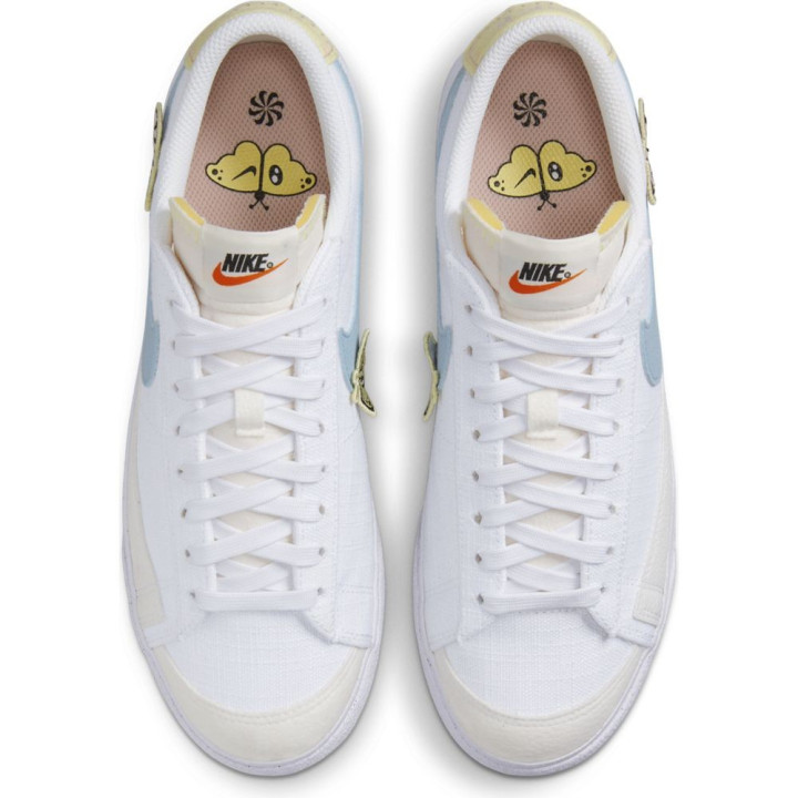 Nike Blazer Low Platform Next Bianco Azzurro - Sneakers Donna