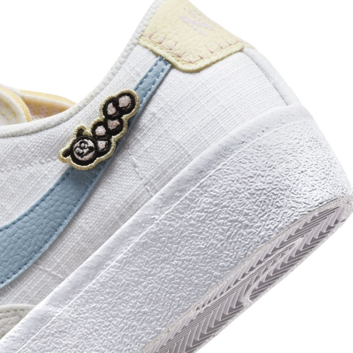 Nike Blazer Low Platform Next Bianco Azzurro - Sneakers Donna