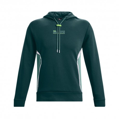 Under Armour Felpa Palestra Con Cappuccio Summit Verde Uomo