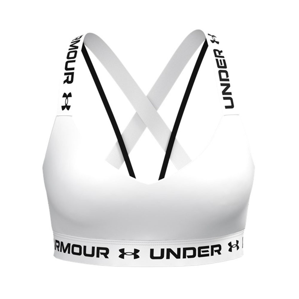 Image of Under Armour Reggiseno Sportivo Cross Back Bianco Donna XS