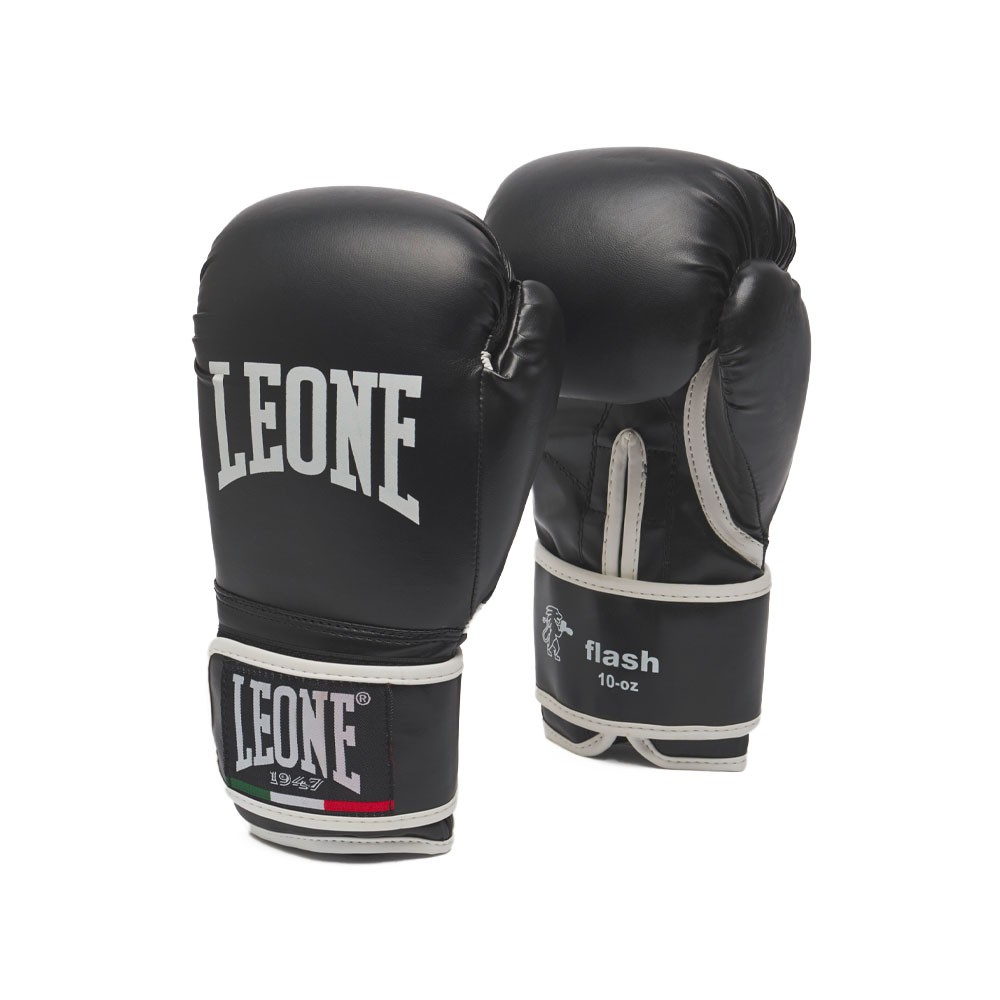 Image of Leone Guanti Boxe Flash Nero Uomo 10OZ