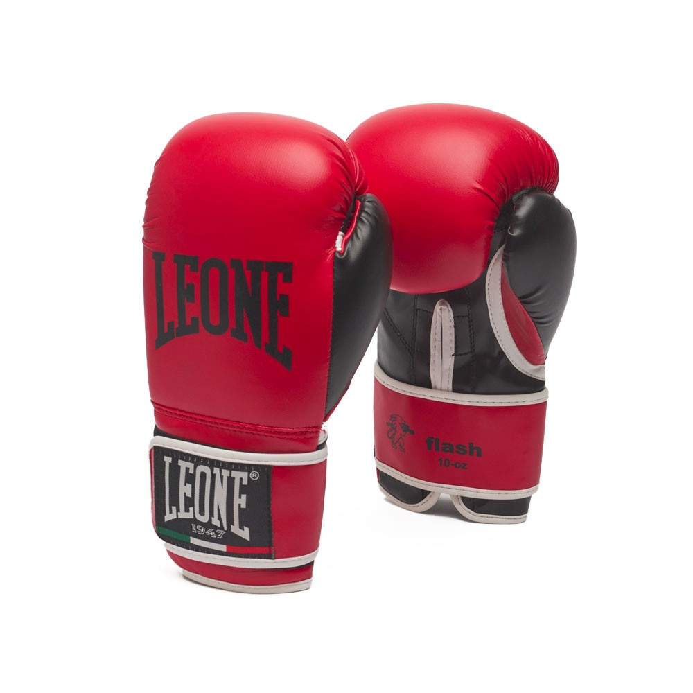 Image of Leone Guanti Boxe Flash Rosso Uomo 10OZ