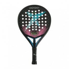 Dropshot Explorer Pro Soft 1.0 Nero Azzurro - Racchetta Padel Uomo