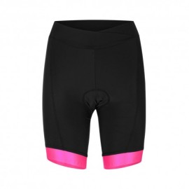 Hot Stuff Pantaloncini Ciclismo Race Nero Rosa Donna