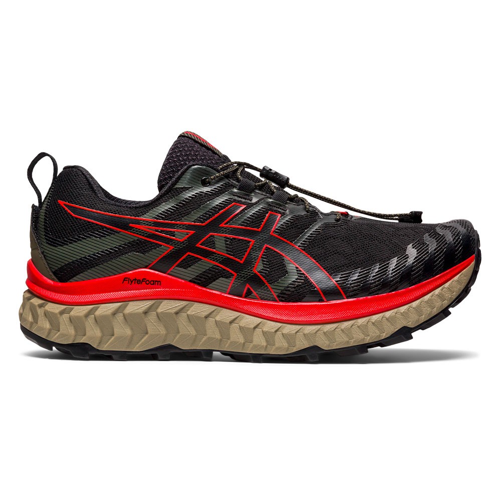 Asics Trabuco Max Nero Rosso - Scarpe Trail Running Uomo EUR 42,5 / US 9